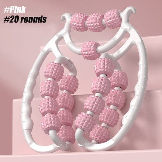 20 Wheel Cellulite Massage, Hard Spiky Massage Ball, Trigger Point Foam Roller Stick for Arms