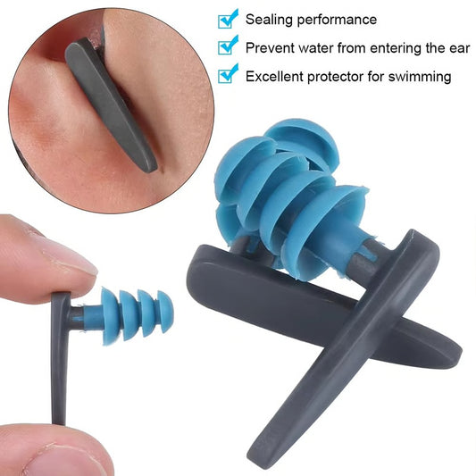 2PCS Waterproof Diving Earplugs – Professional Elastic Soft Earplugs for Swimming & Diving