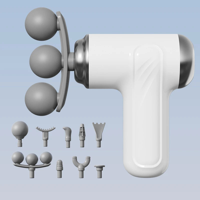 Muscle Massager for Home Fitness, Mini Electric Fascia Gun, Deep Tissue Neck Arm Leg Relaxation Massage Tool