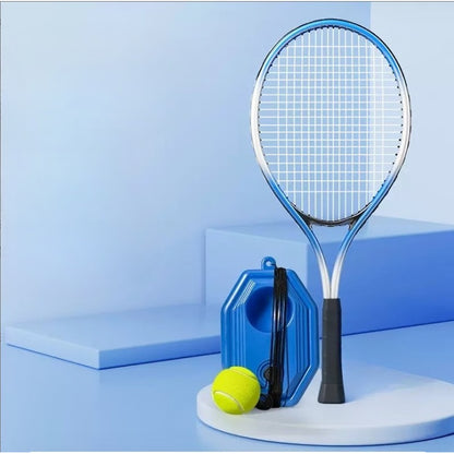 Portable Tennis Rebound Trainer Set Solo Practice Coach with Elastic Ball