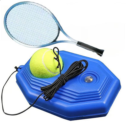 Portable Tennis Rebound Trainer Set Solo Practice Coach with Elastic Ball