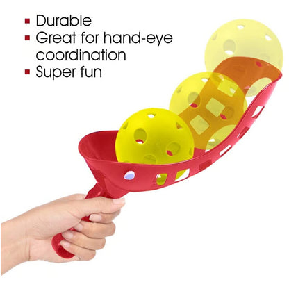 Kids Scoop Ball Catch Game Set Outdoor Beach Toss Toy for Family Fun