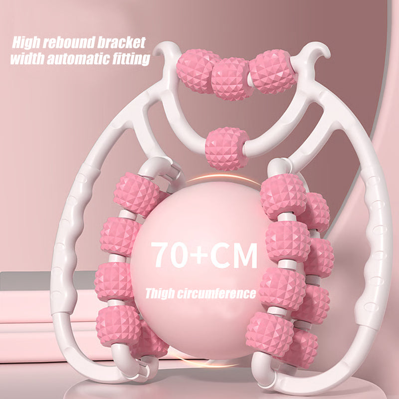 20 Wheel Cellulite Massage, Hard Spiky Massage Ball, Trigger Point Foam Roller Stick for Arms