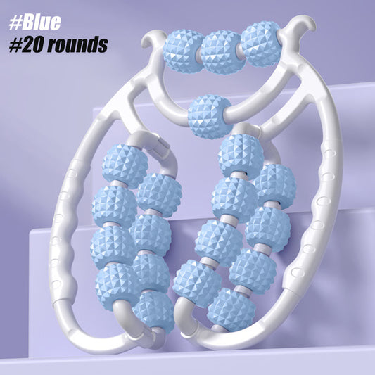 20 Wheel Cellulite Massage, Hard Spiky Massage Ball, Trigger Point Foam Roller Stick for Arms