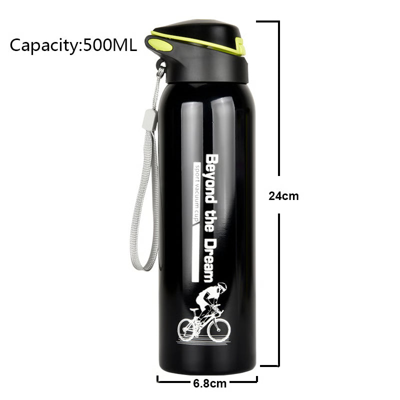 Outdoor Sport Cycling Water Bottle Vacuum Stainless Steel Thermo Drink Mug for Travel and Cycling