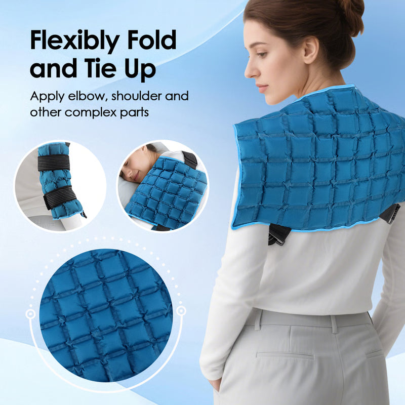 Self-absorbing Water Knee Brace Pad, Ice Packs Physiotherapy Hot & Ice Compress, Heated Knee Leg Neck Shoulder Hip Wrap