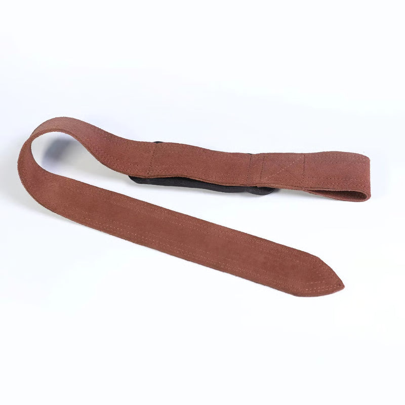 Leather Weight Lifting Wrist Straps Non Slip Grip Gym Pull Up and Deadlift Support Bands