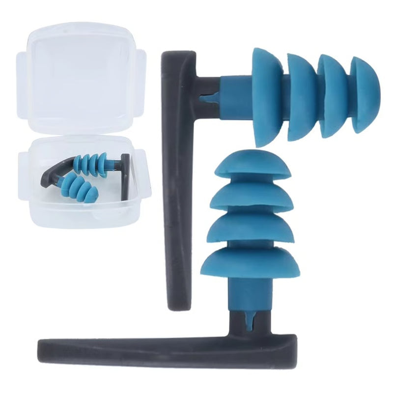 2PCS Waterproof Diving Earplugs – Professional Elastic Soft Earplugs for Swimming & Diving