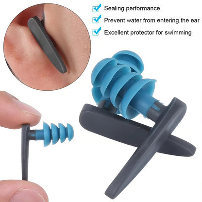 2PCS Waterproof Diving Earplugs – Professional Elastic Soft Earplugs for Swimming & Diving