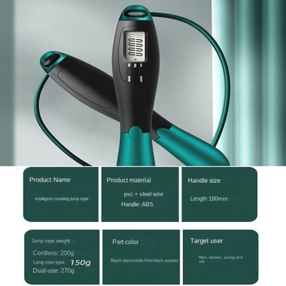 Smart Cordless Electronic Jumping Rope with Counting Speed Skipping Counter for Gym Fitness Crossfit Training