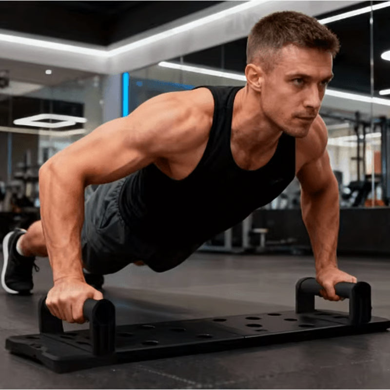 Portable Multifunctional Push Up Board Set with Handles – Foldable Home Upper Body Workout System