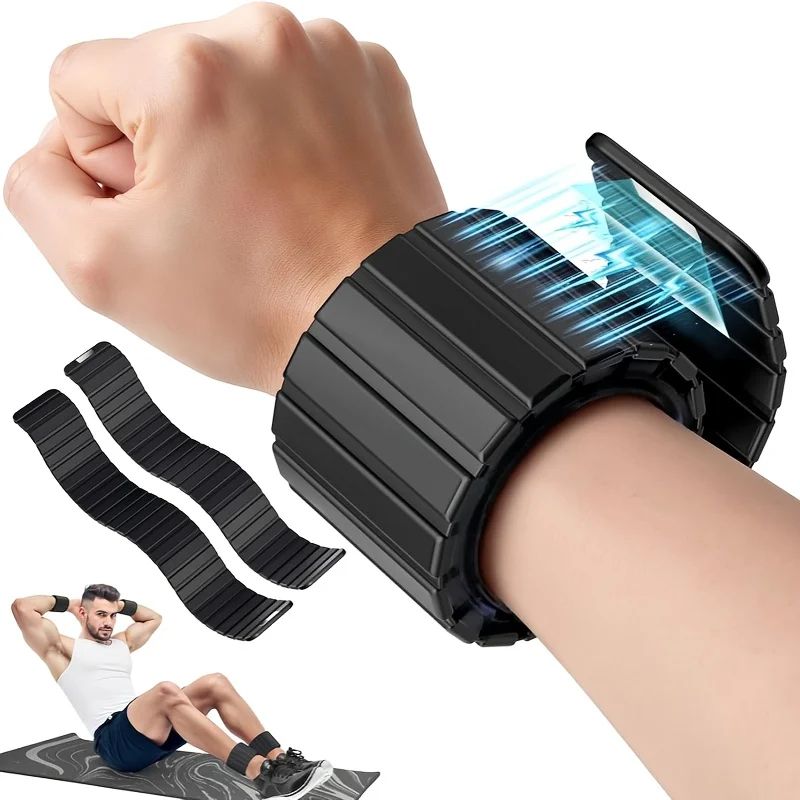 Magnetic Wrist Weights & Ankle Weights Set – Adjustable wearable weights for Yoga, Walking & Pilates