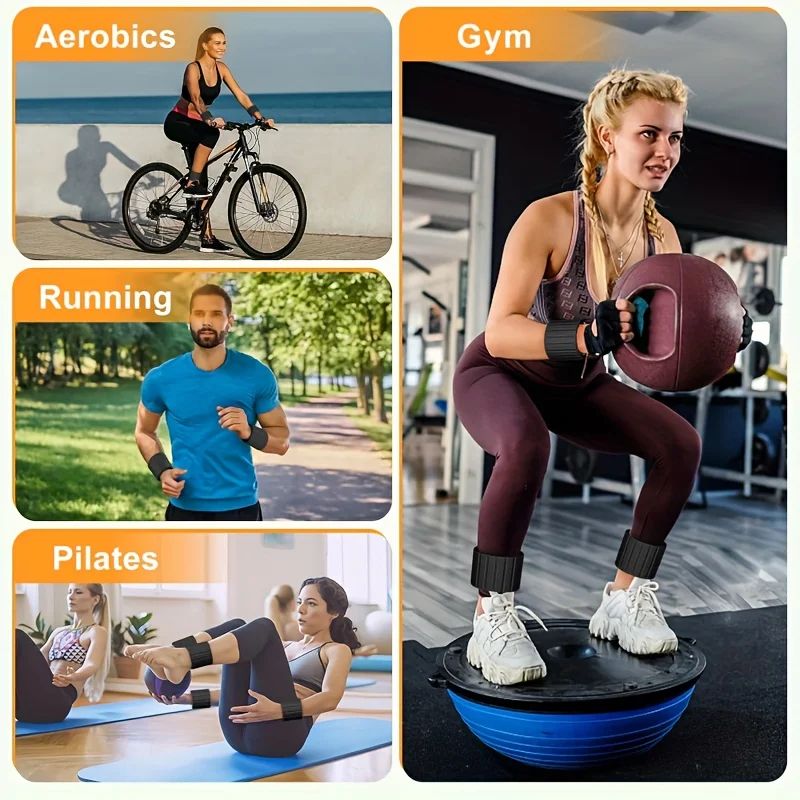 Magnetic Wrist Weights & Ankle Weights Set – Adjustable wearable weights for Yoga, Walking & Pilates