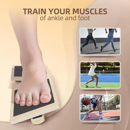 Single Foot Wooden Balance Board Ankle Strengthener and Posture Trainer