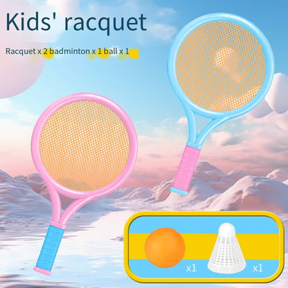 Kids Badminton Racket Set with Ball and Shuttlecock for Beginner Outdoor Family Play