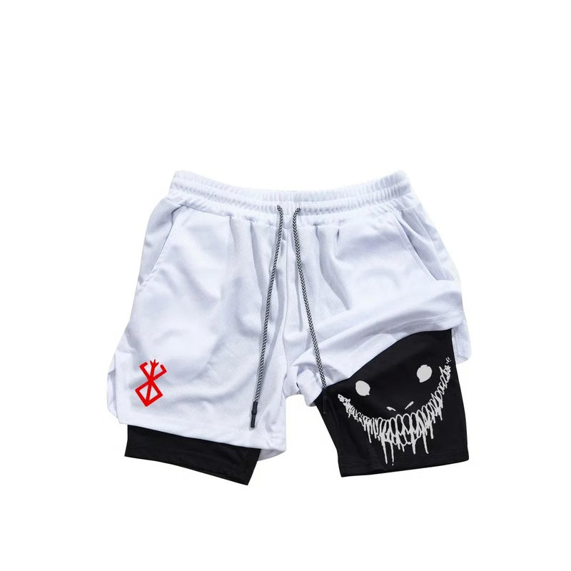 Berserk Men's 2-in-1 Sports Shorts – Quick Dry, Double Layered Gym & Running Shorts
