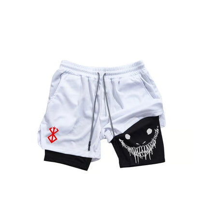 Berserk Men's 2-in-1 Sports Shorts – Quick Dry, Double Layered Gym & Running Shorts