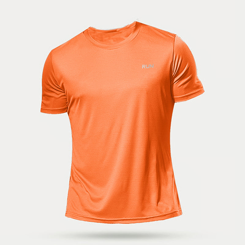 Quick Dry Compression Running T-Shirt for Men - Lightweight Soccer & Sports Fitness Shirt