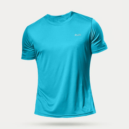 Quick Dry Compression Running T-Shirt for Men - Lightweight Soccer & Sports Fitness Shirt