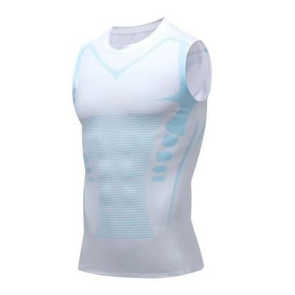 Mens Running Vest Quick Dry Sleeveless Ice Silk Workout Shirt