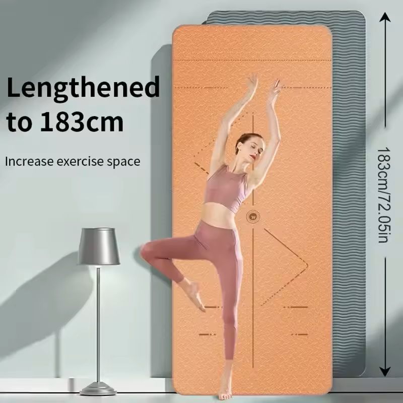 Non Slip Yoga Mat Eco Friendly Pilates Exercise Mat with Carry Bag