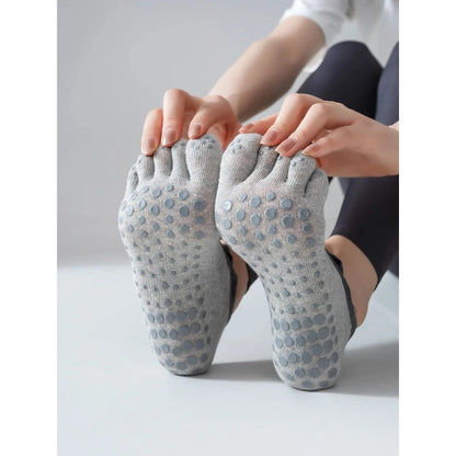 Women Five Finger Non Slip Yoga Pilates Socks