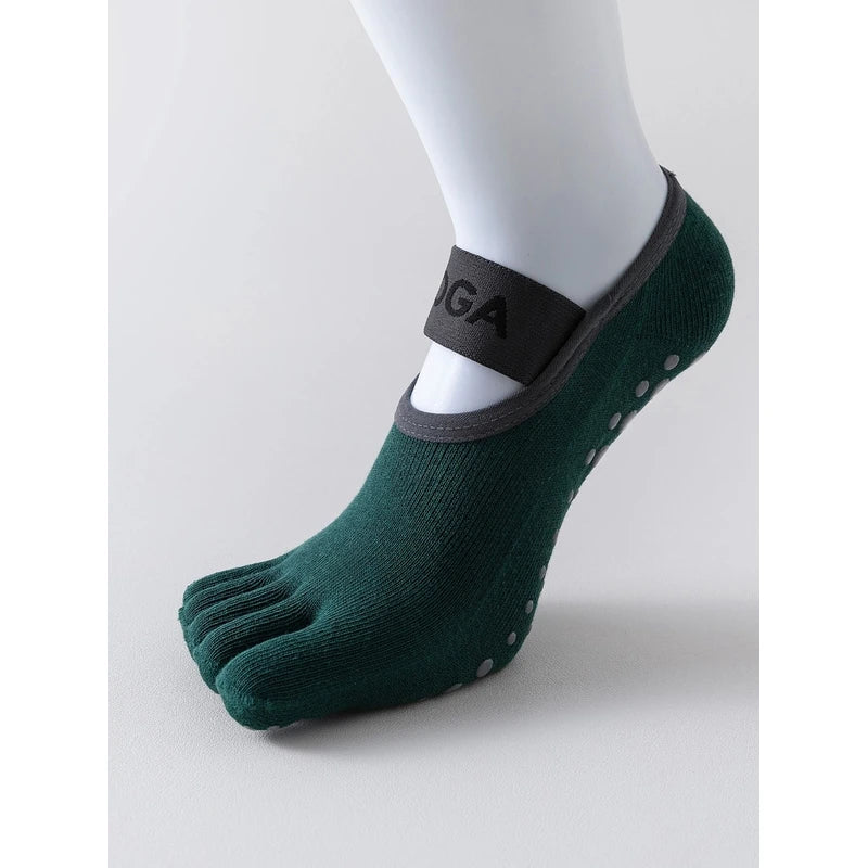 Women Five Finger Non Slip Yoga Pilates Socks
