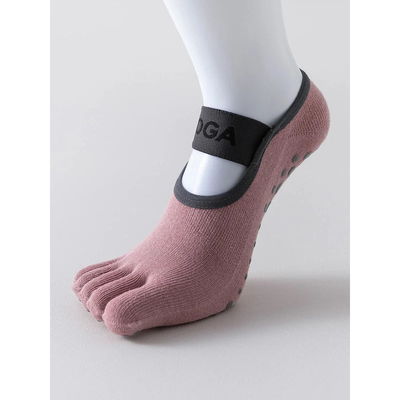 Women Five Finger Non Slip Yoga Pilates Socks