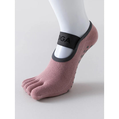 Women Five Finger Non Slip Yoga Pilates Socks