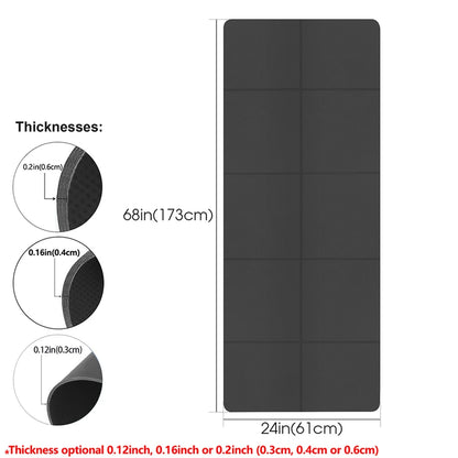 Foldable Yoga Mat, Eco-Friendly EVA Fitness Exercise Mat for Travel, Yoga & Pilates