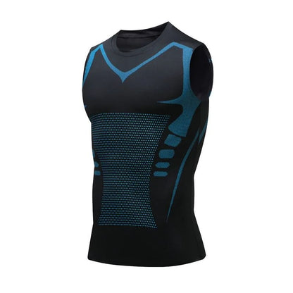 Mens Running Vest Quick Dry Sleeveless Ice Silk Workout Shirt