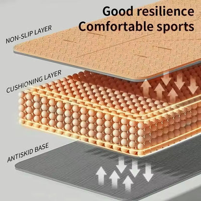 Non Slip Yoga Mat Eco Friendly Pilates Exercise Mat with Carry Bag