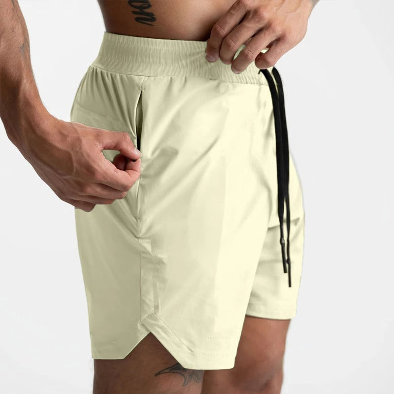 StrideFlex Mens Quick Dry Running Shorts Lightweight Fitness Shorts for Summer Training