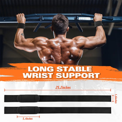 Adjustable Non-slip Weightlifting Wrist Straps, Gym Fitness Lifting Strap, Wrist Support for Strength Training