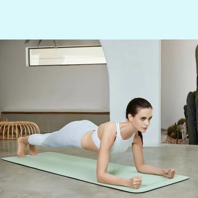 Non-Slip TPE Yoga Mat with Body Alignment Guide