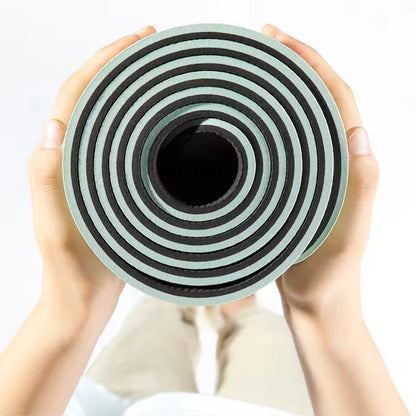 Non-Slip TPE Yoga Mat with Body Alignment Guide