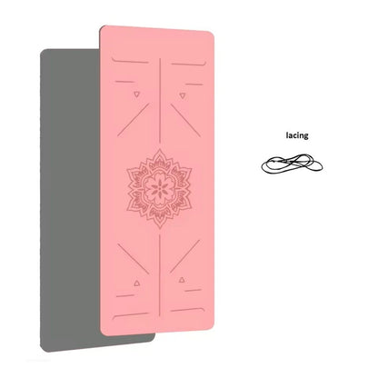 Non-Slip TPE Yoga Mat with Body Alignment Guide