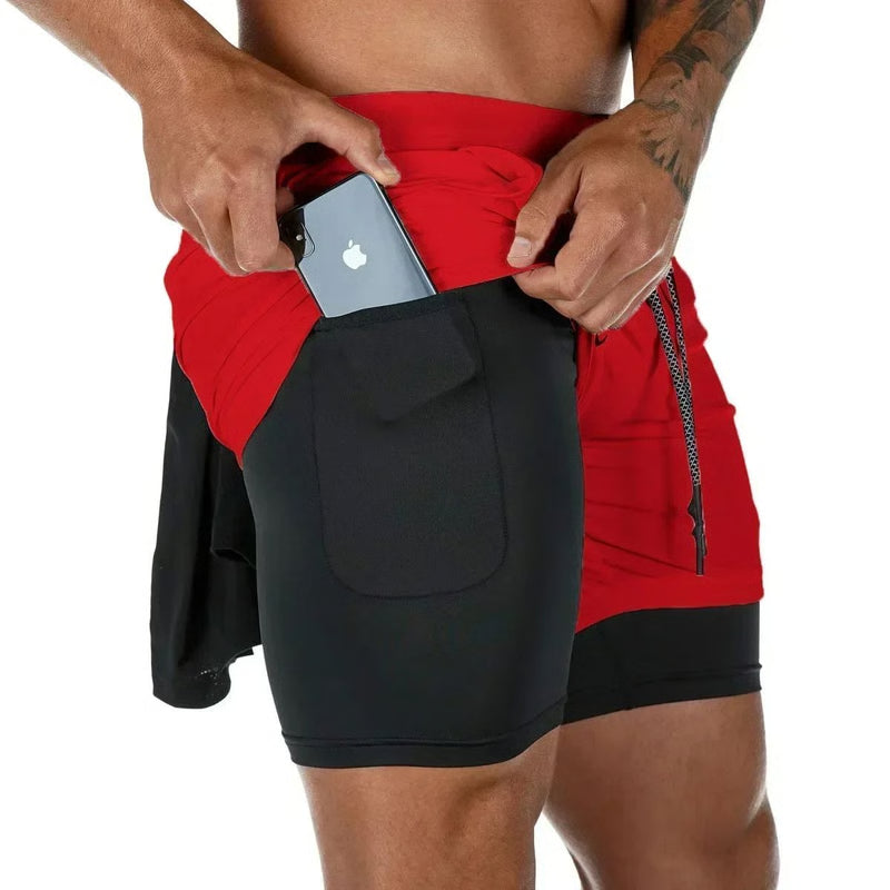 Berserk Men's 2-in-1 Sports Shorts – Quick Dry, Double Layered Gym & Running Shorts