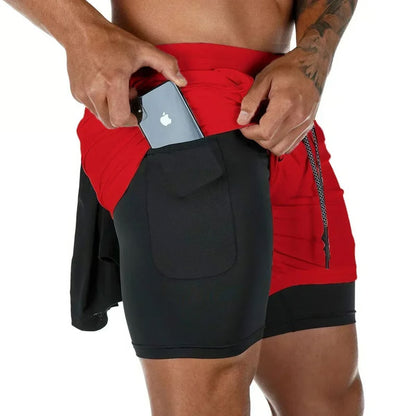 Berserk Men's 2-in-1 Sports Shorts – Quick Dry, Double Layered Gym & Running Shorts