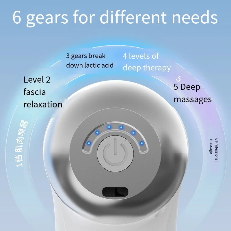 Muscle Massager for Home Fitness, Mini Electric Fascia Gun, Deep Tissue Neck Arm Leg Relaxation Massage Tool