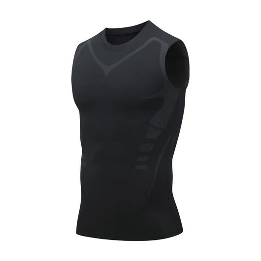 Mens Running Vest Quick Dry Sleeveless Ice Silk Workout Shirt