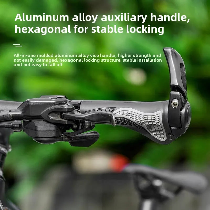 Ergonomic Bike Handlebar Grips, Shockproof Road Bicycle Grips, Anti Slip Comfortable Shock Absorbing Bike Accessories