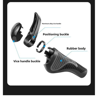 Ergonomic Bike Handlebar Grips, Shockproof Road Bicycle Grips, Anti Slip Comfortable Shock Absorbing Bike Accessories