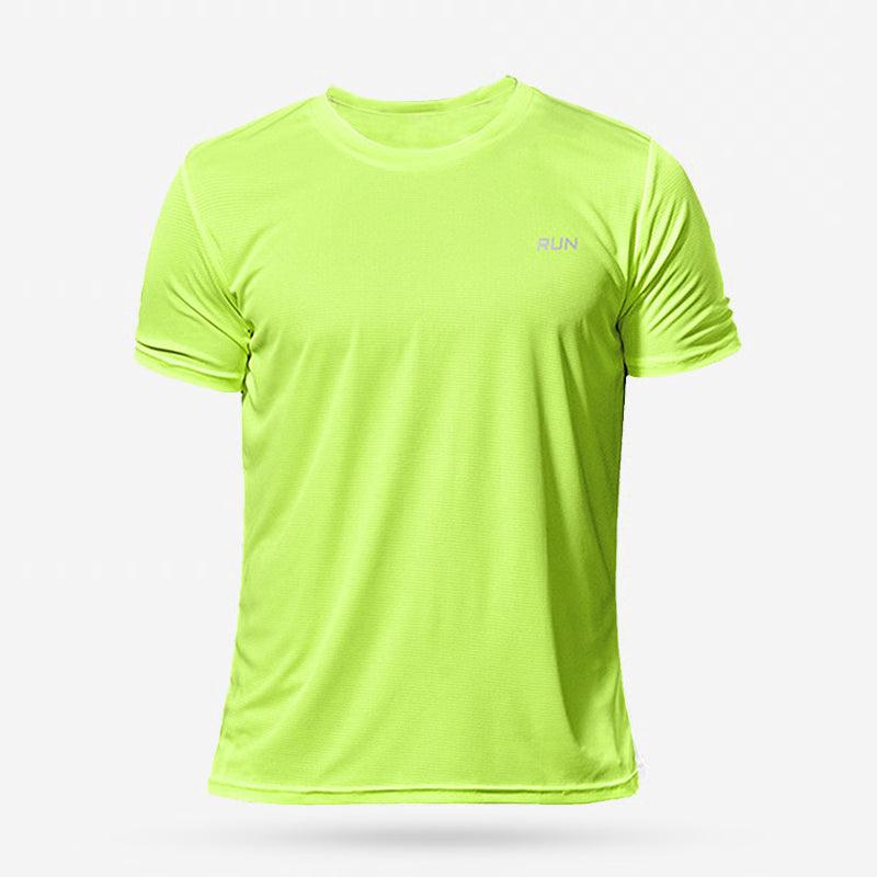Quick Dry Compression Running T-Shirt for Men - Lightweight Soccer & Sports Fitness Shirt