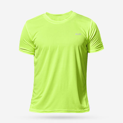Quick Dry Compression Running T-Shirt for Men - Lightweight Soccer & Sports Fitness Shirt