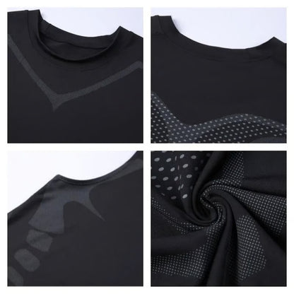 Mens Running Vest Quick Dry Sleeveless Ice Silk Workout Shirt
