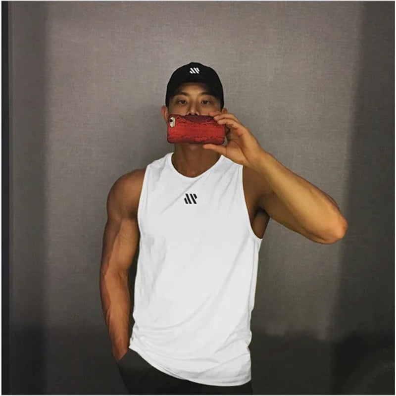 2024 Mens Mesh Breathable Fitness Tank Top, Running Vest Undershirt for Gym Workouts