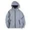 Mens Night Reflective Jackets with Hood, Double Fabric Hip Hop Windbreaker, Waterproof Zipper Coats & Stylish Outwear