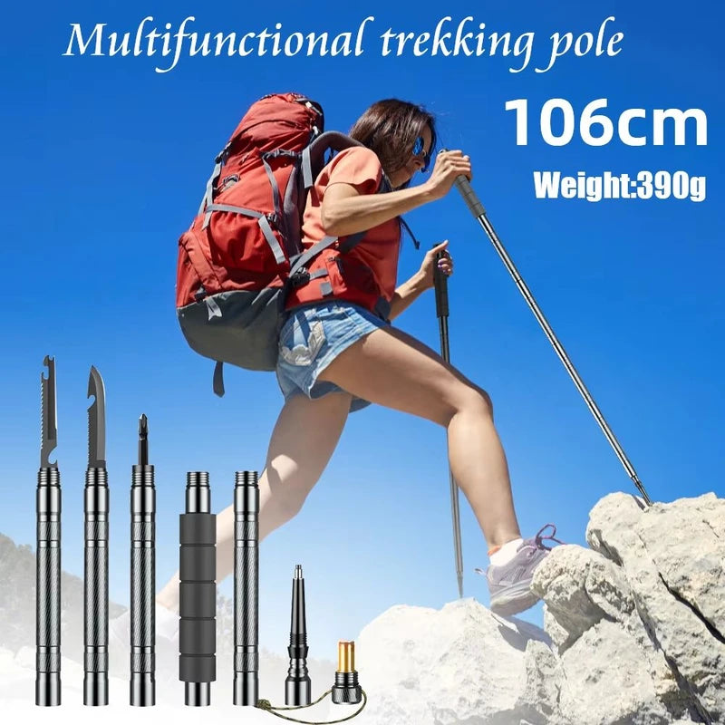 Ultralight Collapsible Trekking Poles – Adjustable Hiking & Climbing Sticks