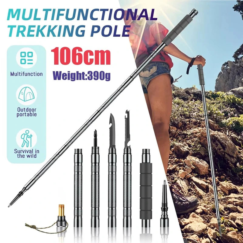 Ultralight Collapsible Trekking Poles – Adjustable Hiking & Climbing Sticks